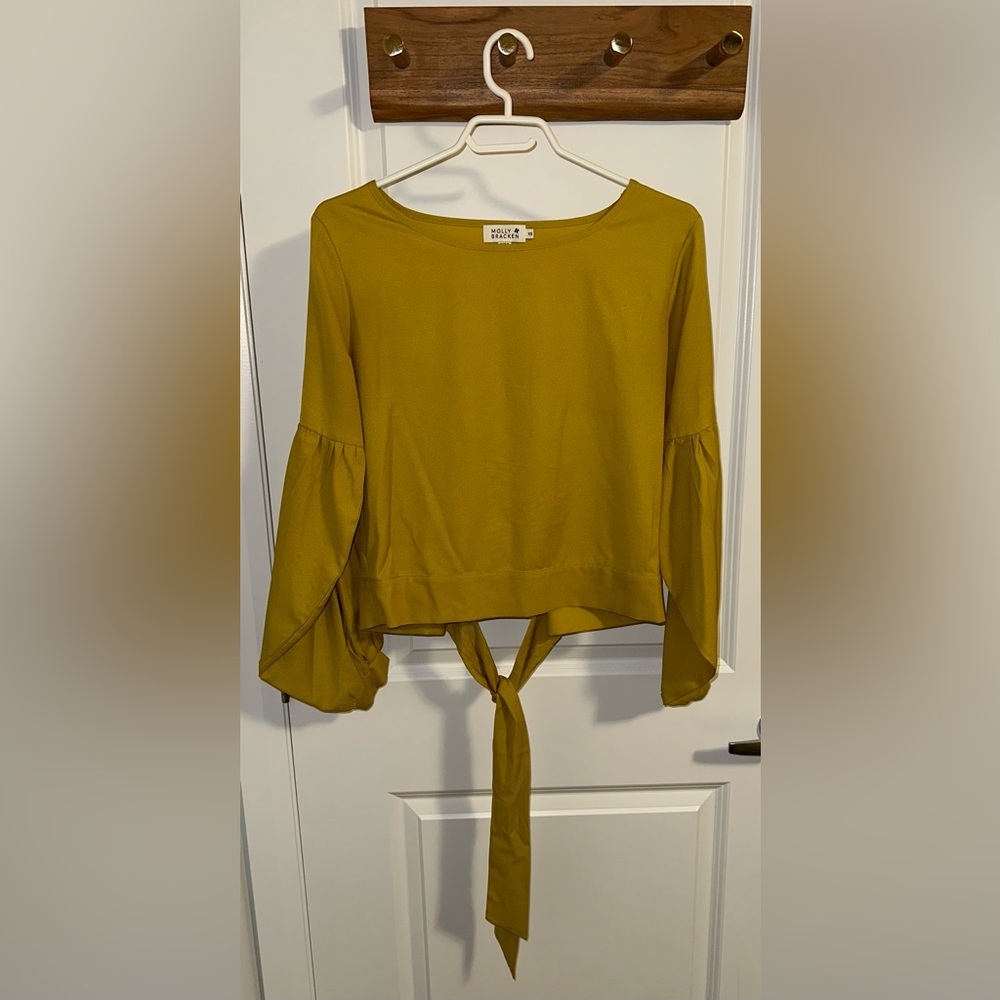 Molly Bracken Yellow Blouse Size XS